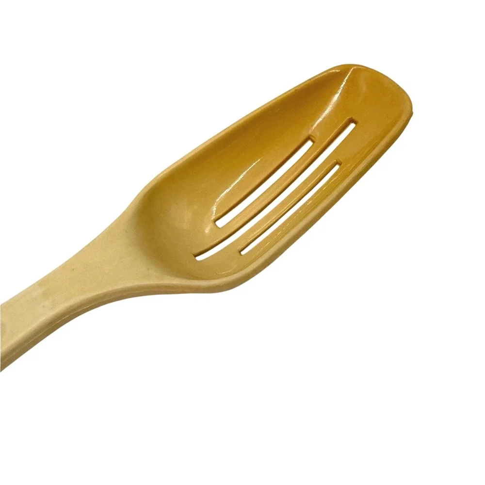 Vintage‎ King Kraft Harvest Gold Slotted Spoon Northern Plastics USA 9.25 Inch